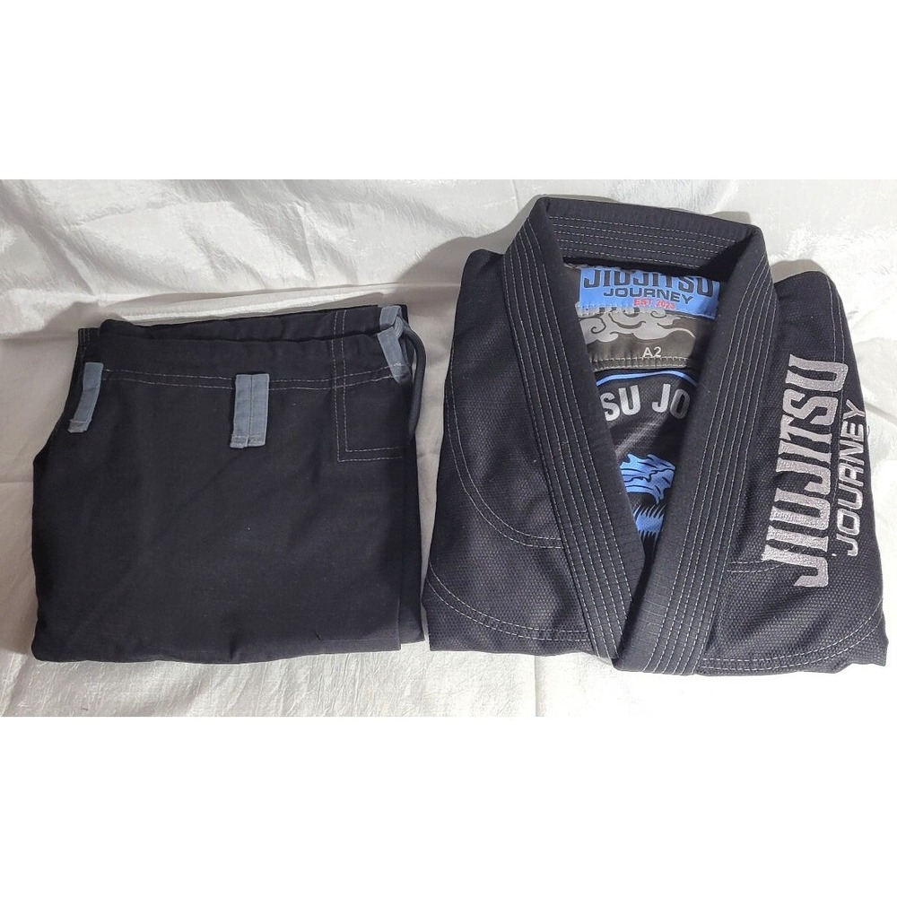 JuiJitsu‎ Journey Martial Arts Judo GI Kimono Jiu Jitsu - Black - Size A4